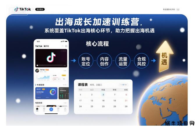 出海成长加速训练营，系统覆盖TikTok出海核心环节，助力把握出海机遇(更新)-蜗牛项目网
