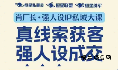 肖厂长·强人设IP私域大课11月深圳站大课(音频+字幕)-蜗牛项目网