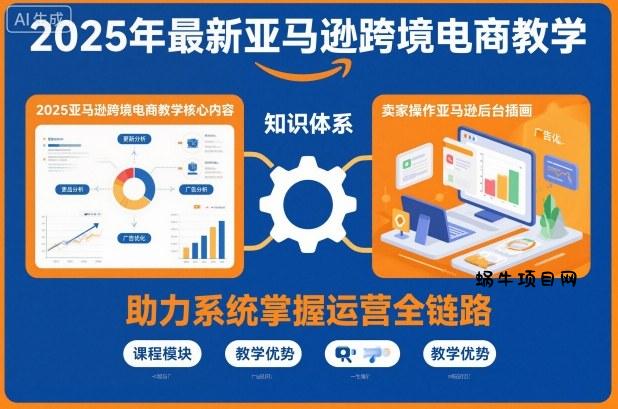 2025年最新亚马逊跨境电商教学，助力卖家系统掌握亚马逊运营全链路知识-蜗牛项目网