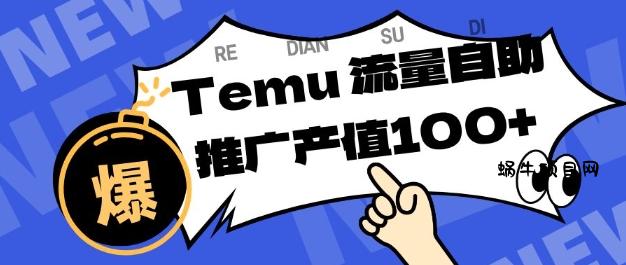 专注于Temu商家提供精准曝光浏览量，助力店铺排名提升和转化，单机日收入80-130【揭秘】-蜗牛项目网