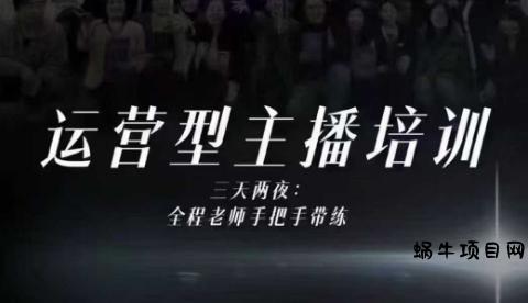 婉婉运营型主播培训线下课，主播四大能力，十小时线下录像+字幕，内容比线上课干-蜗牛项目网