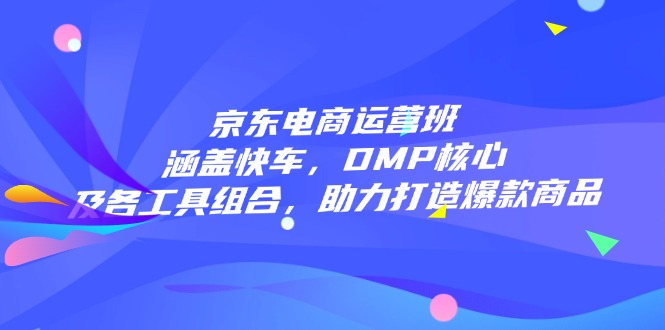 京东电商运营班：涵盖快车，DMP核心及各工具组合，助力打造爆款商品-蜗牛项目网